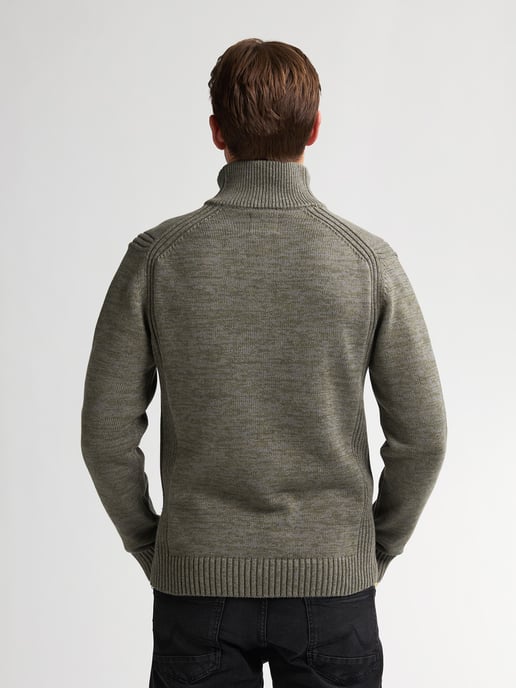 Petrol Industries - Melange Pullover Logan Herren - Grün - Image 4