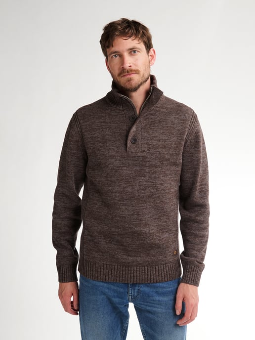 Petrol Industries - Melange Pullover Logan Herren - Braun - Image 3