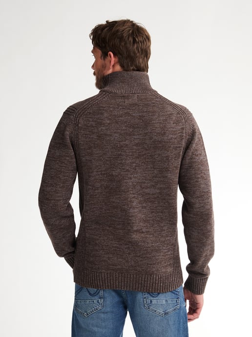 Petrol Industries - Melange Pullover Logan Herren - Braun - Image 4