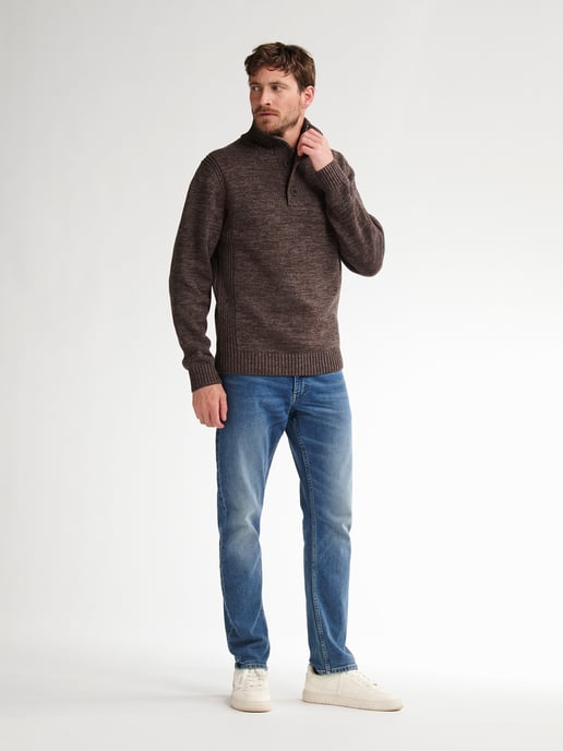 Petrol Industries - Melange Pullover Logan Herren - Braun - Image 5