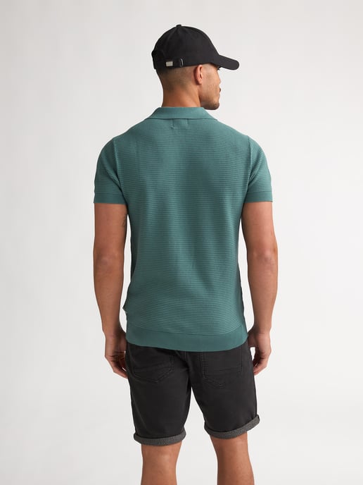 Petrol Industries - Strick-Polo Delfín Männer - Grün - Image 4