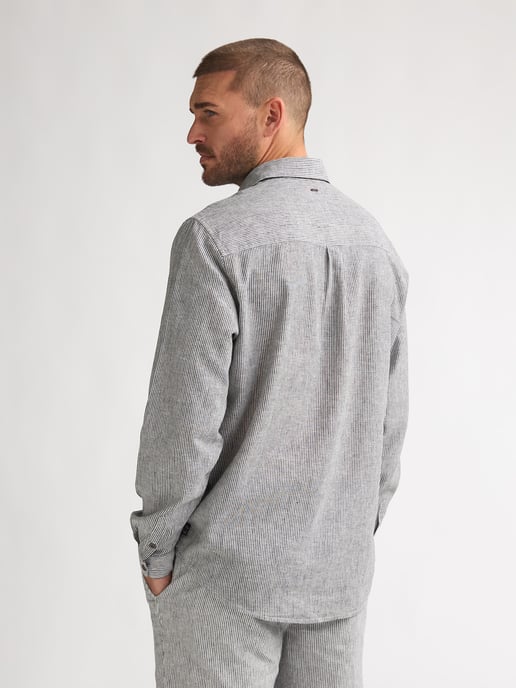 Petrol Industries - Gestreiftes Leinenmix-Hemd Eclipse Herren - Image 4