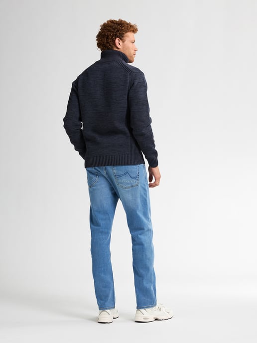 Petrol Industries - Melange Pullover Logan Herren - Blau - Image 6