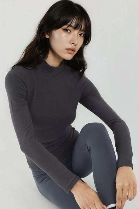 Ultraweiches Slim Fit Strick-Turtleneck-Oberteil - Image 3