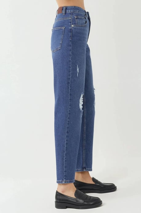 Zerstörte Detailierte Slim Fit Jeans - Image 3