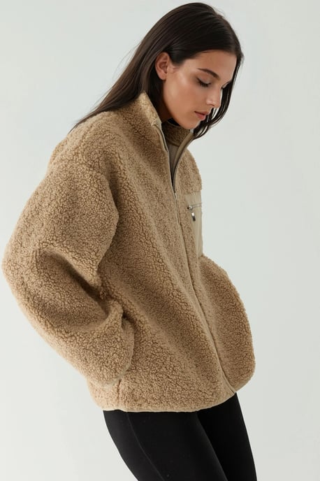 Strukturierte Jacke mit Taschen-Detail - Image 2