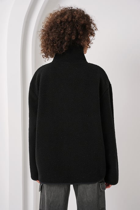 Oversized Plüschmantel mit Taschen - Image 6