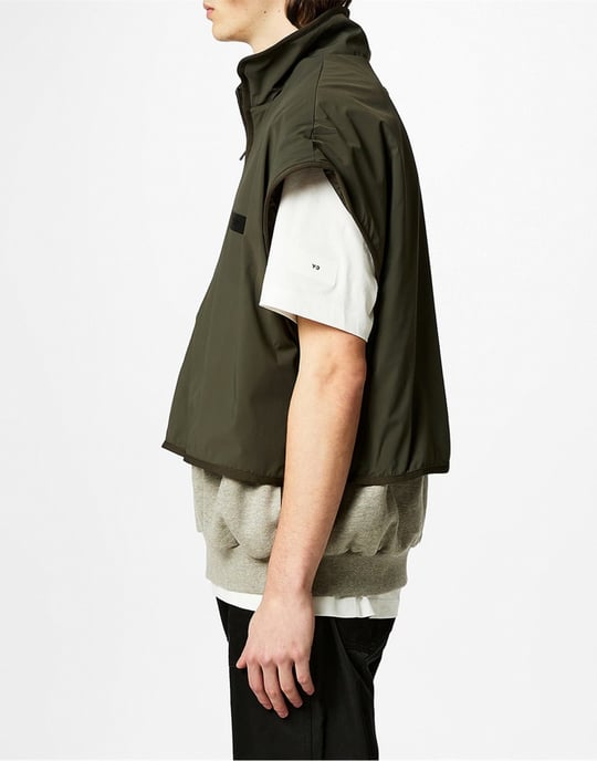 Essentials Nylon-Fleece-Weste mit Stehkragen - Image 4