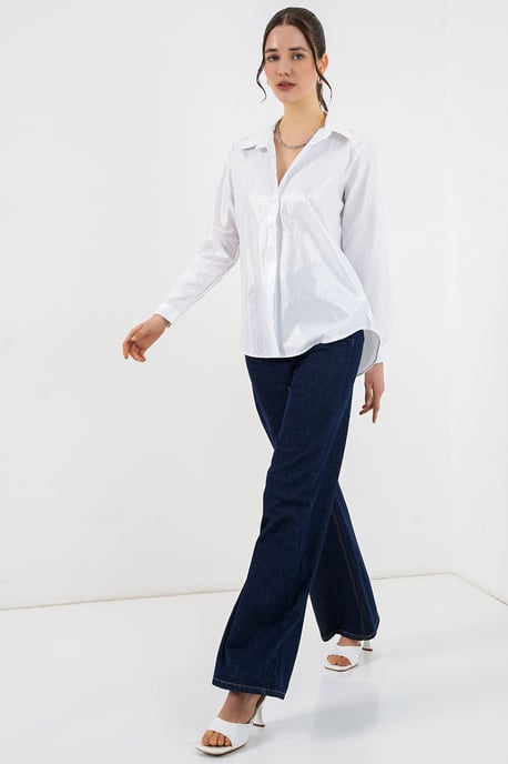 Übergroßes gestreiftes Button-Up Hemd - Image 2