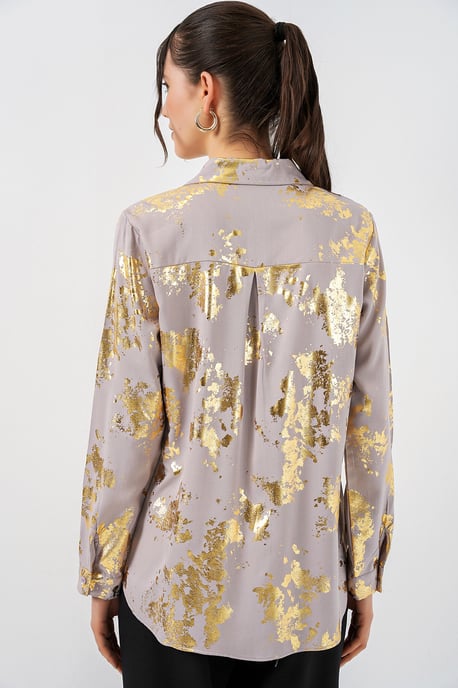 Übergroßes gestreiftes Button-Up Hemd - Image 6