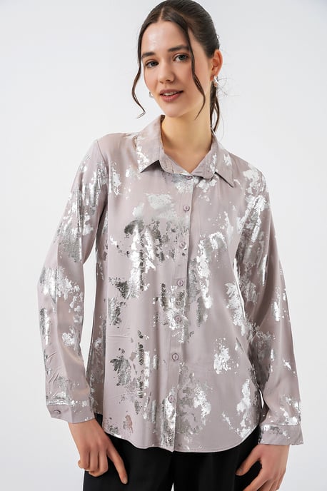 Übergroßes gestreiftes Button-Up Hemd - Image 3