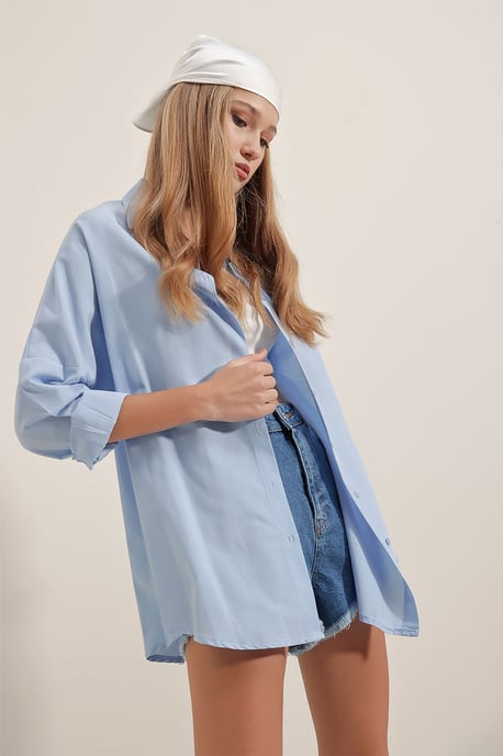 Oversized Popeline 2er-Pack Hemd - Image 6