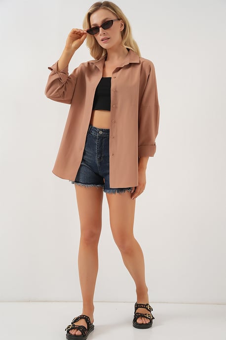 Oversized Popeline 2er-Pack Hemd - Image 2