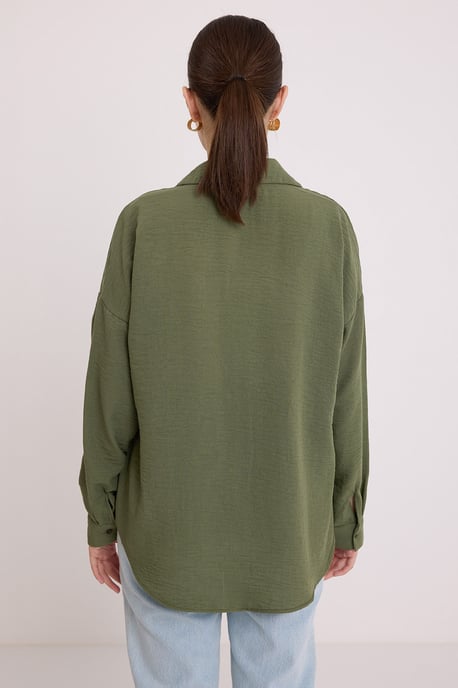 Leinenmischhemd mit Knopfschluss - Image 6