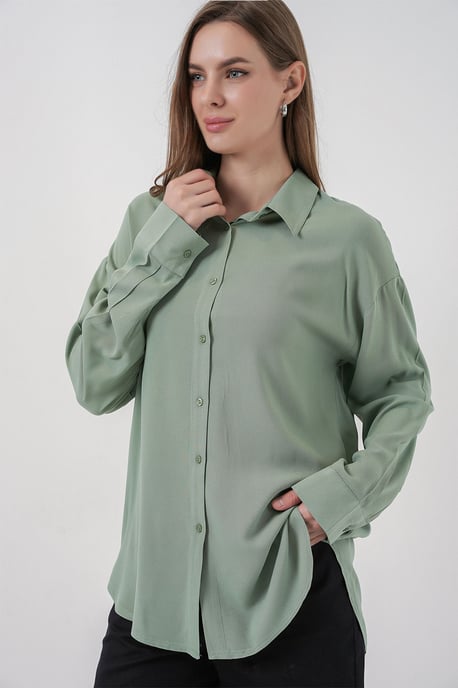 Basic Button-Up Shirt - Image 4