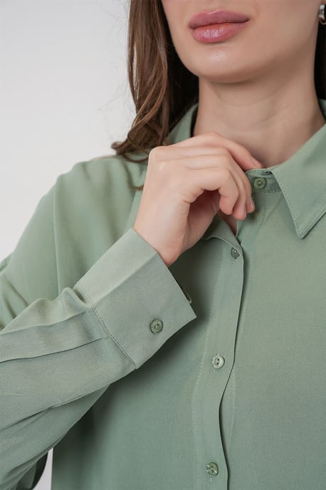 Basic Button-Up Shirt - Image 5