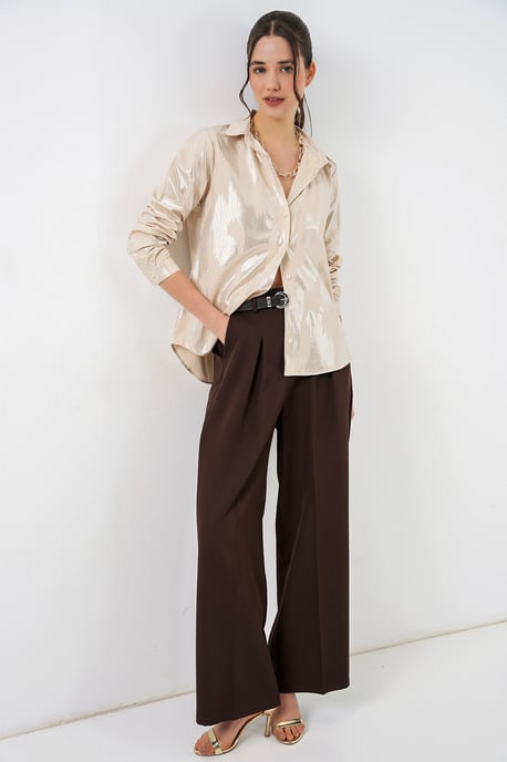 Übergroßes gestreiftes Button-Up Hemd - Image 2