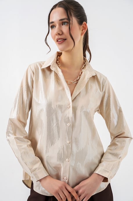 Übergroßes gestreiftes Button-Up Hemd - Image 3