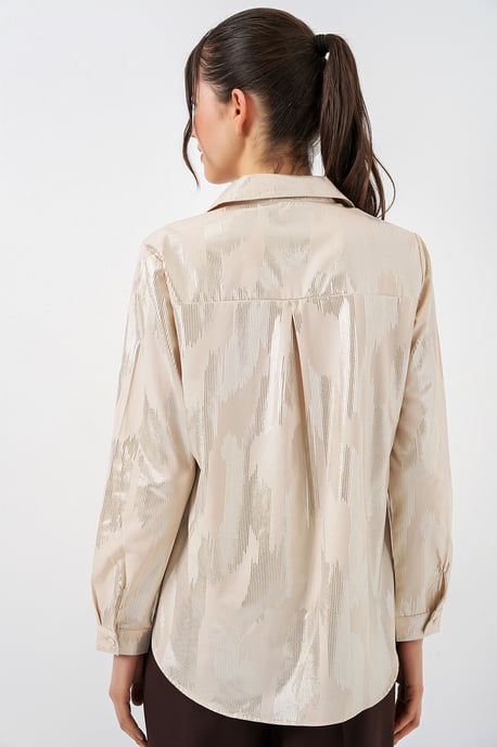 Übergroßes gestreiftes Button-Up Hemd - Image 6