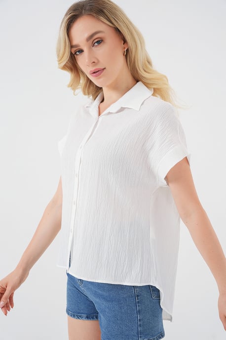 Gestreifte Popeline-Hemdbluse - Image 3
