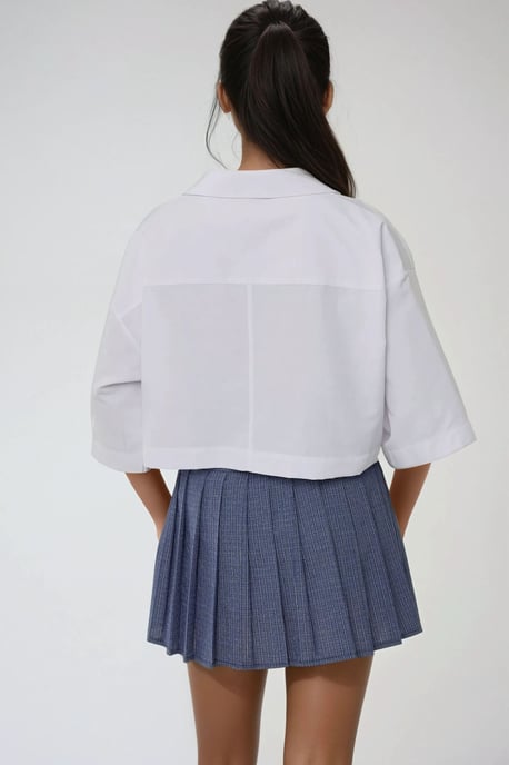 Crop-Shirt mit einer Taschenoptik - Image 5