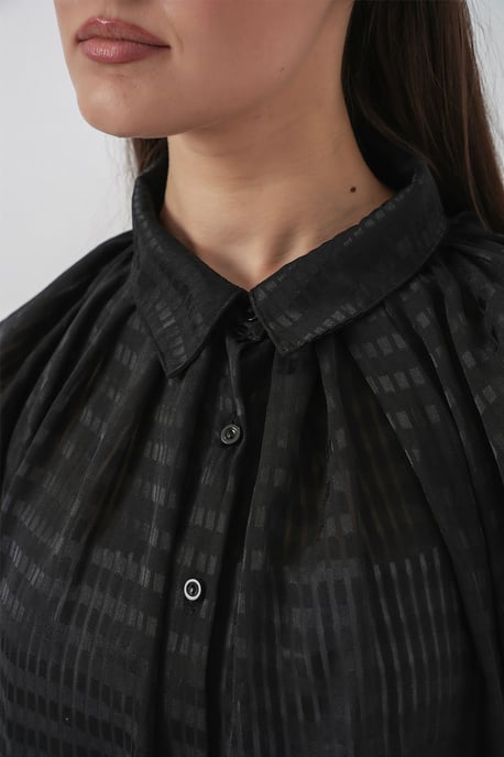 Übergroßes gestreiftes Button-Up Hemd - Image 5