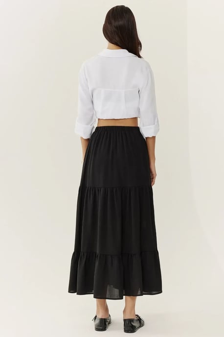 Hoch geschnittener Maxi-Rock mit Schlitz - Image 4