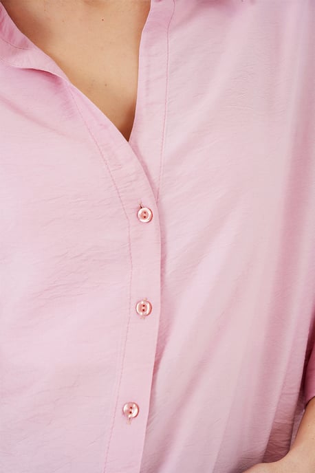 Texturierte Web-Button-Up-Bluse - Image 5