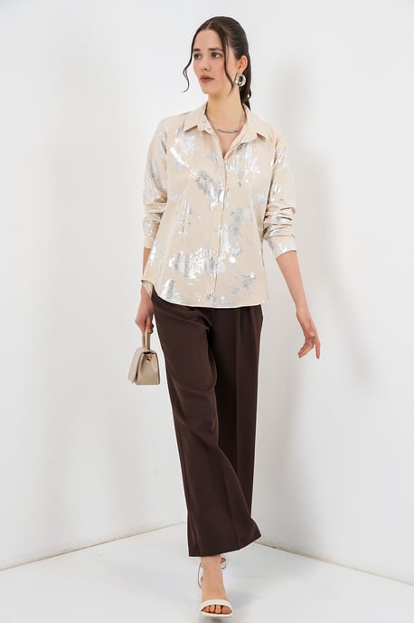 Übergroßes gestreiftes Button-Up Hemd - Image 2