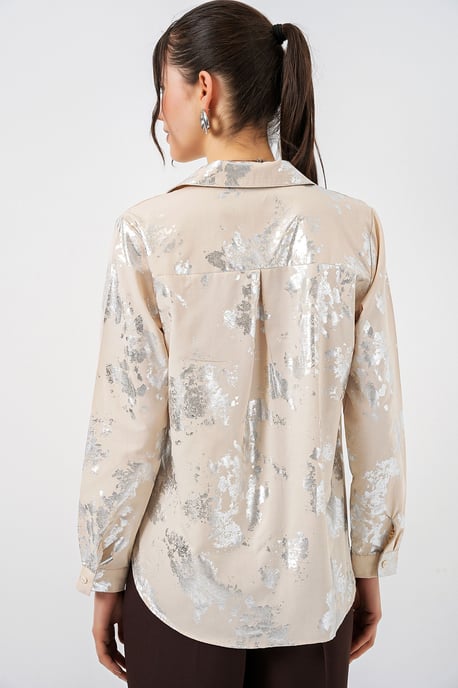 Übergroßes gestreiftes Button-Up Hemd - Image 6