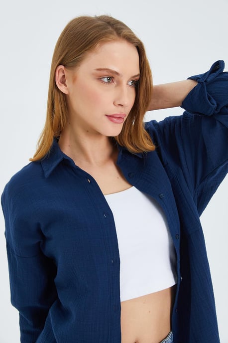 Oversize-Shirt mit Taschendetail - Image 5