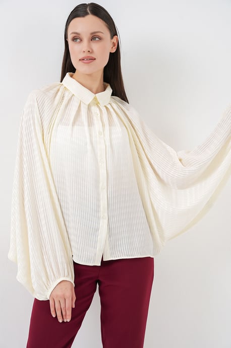 Übergroßes gestreiftes Button-Up Hemd - Image 3