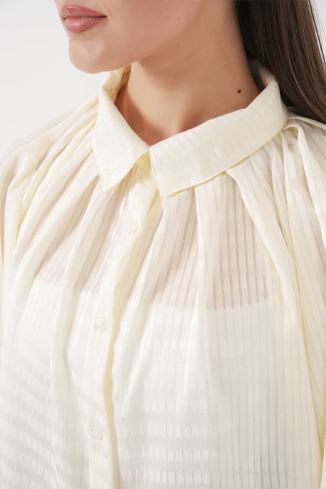 Übergroßes gestreiftes Button-Up Hemd - Image 6