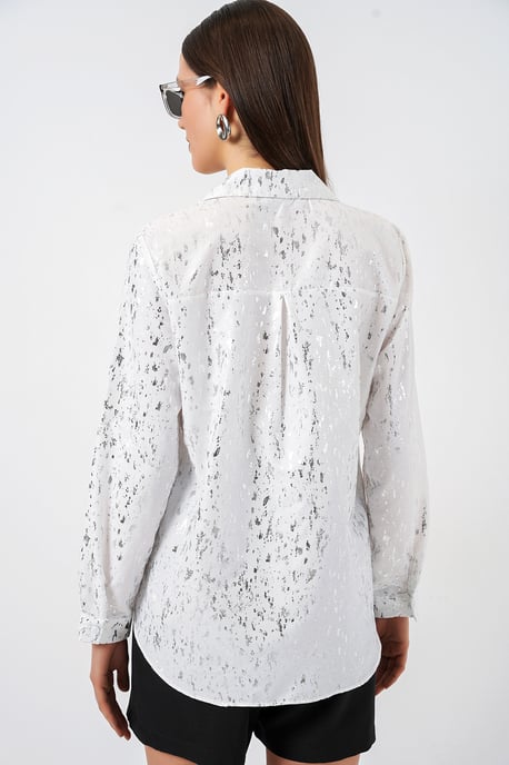 Übergroßes gestreiftes Button-Up Hemd - Image 6