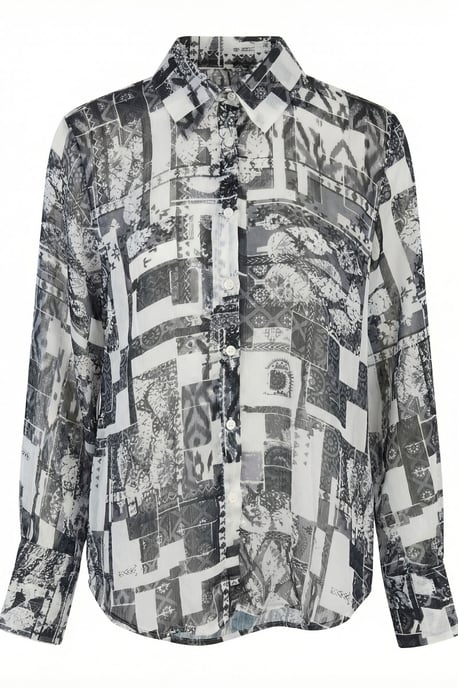 Geometrisches Muster Button-Up Hemd - Image 6