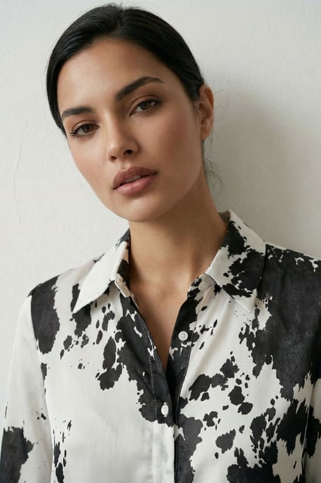 Abstrakte Print-Hemdbluse - Image 5