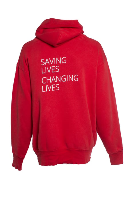 Balenciaga, Welt-Ernährungsprogramm Kapuzenpulli in Rot - Image 3