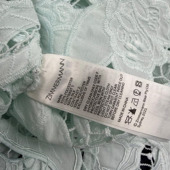 Zimmermann Natura High-Neck Spitze Bluse aus mintgrünem Polyester - Image 5