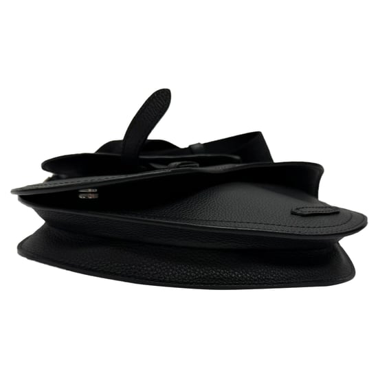 Dior Saddle Messenger Pouch aus schwarzem genarbtem Kalbsleder - Image 5