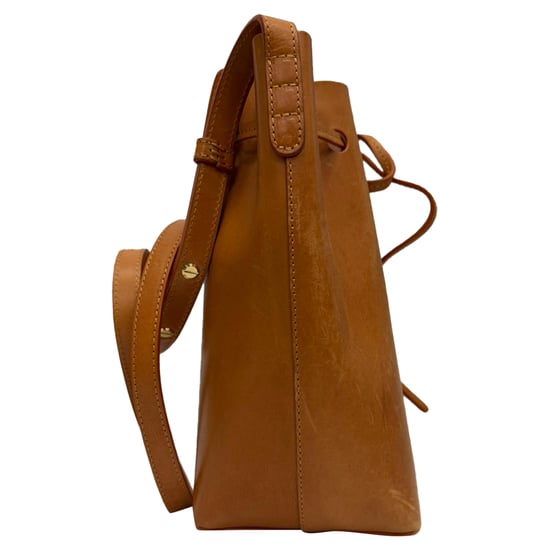 Mansur Gavriel Mini Bucket Bag aus braunem Leder - Image 2