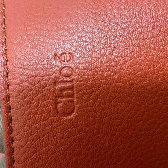 Chloé Medium Marcie Crossbody Bag aus orangefarbenem Leder - Image 5