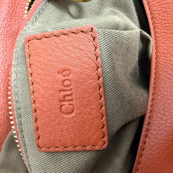 Chloé Medium Marcie Crossbody Bag aus orangefarbenem Leder - Image 6