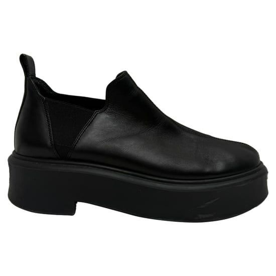The Row Robin Plateau-Ankle-Boots aus schwarzem Leder - Image 1