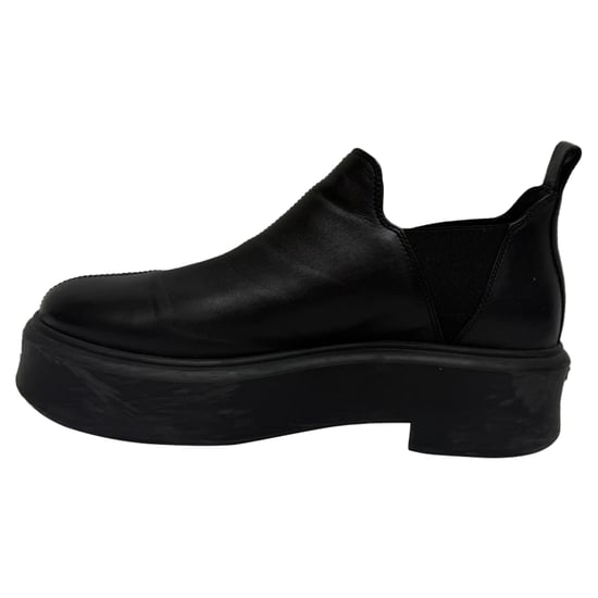 The Row Robin Plateau-Ankle-Boots aus schwarzem Leder - Image 4