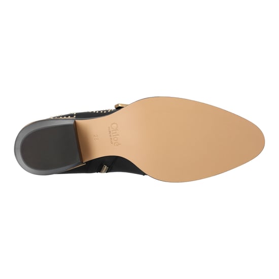 Chloé Damen-Stiefeletten „Susanna“ aus schwarzem Leder mit goldenen Nieten - Image 4