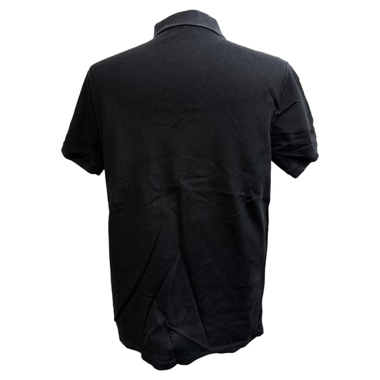 Burberry Luckland Logo-Print-Polo in schwarzer Baumwolle - Image 3