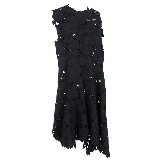 Sportmax Midikleid aus schwarzer Polyesterspitze - Image 1