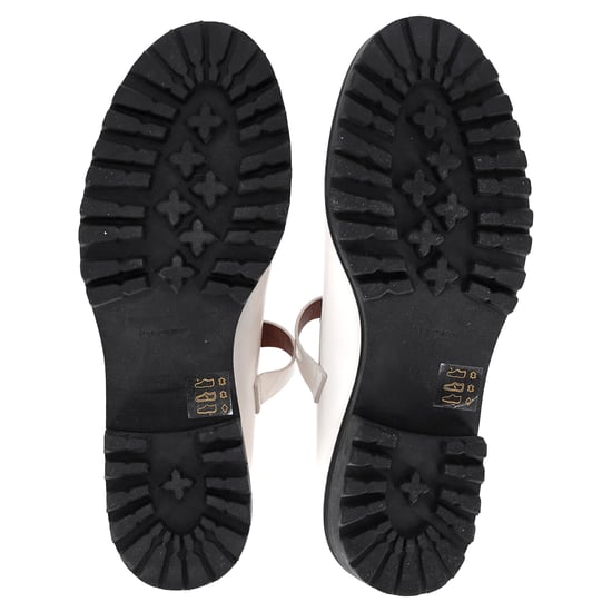 Reformation Mary Jane Ballerinas aus weißem Leder - Image 5
