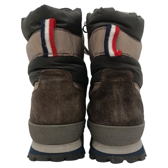 Moncler Schnür-Wanderschuhe aus braunem Leder und Wildleder - Image 3