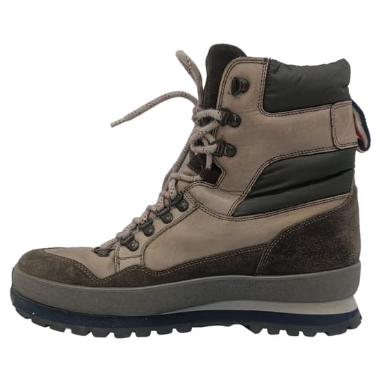Moncler Schnür-Wanderschuhe aus braunem Leder und Wildleder - Image 4